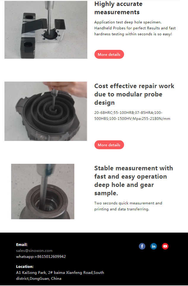 Long Probe Ultrasonic Portable Hardness Tester For Reliable Hand Held HardnessTesting